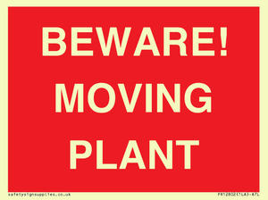 BEWARE! MOVING PLANT
